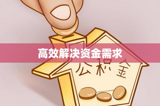 康保高效解决资金需求