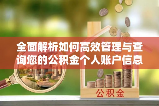 康保全面解析如何高效管理与查询您的公积金个人账户信息